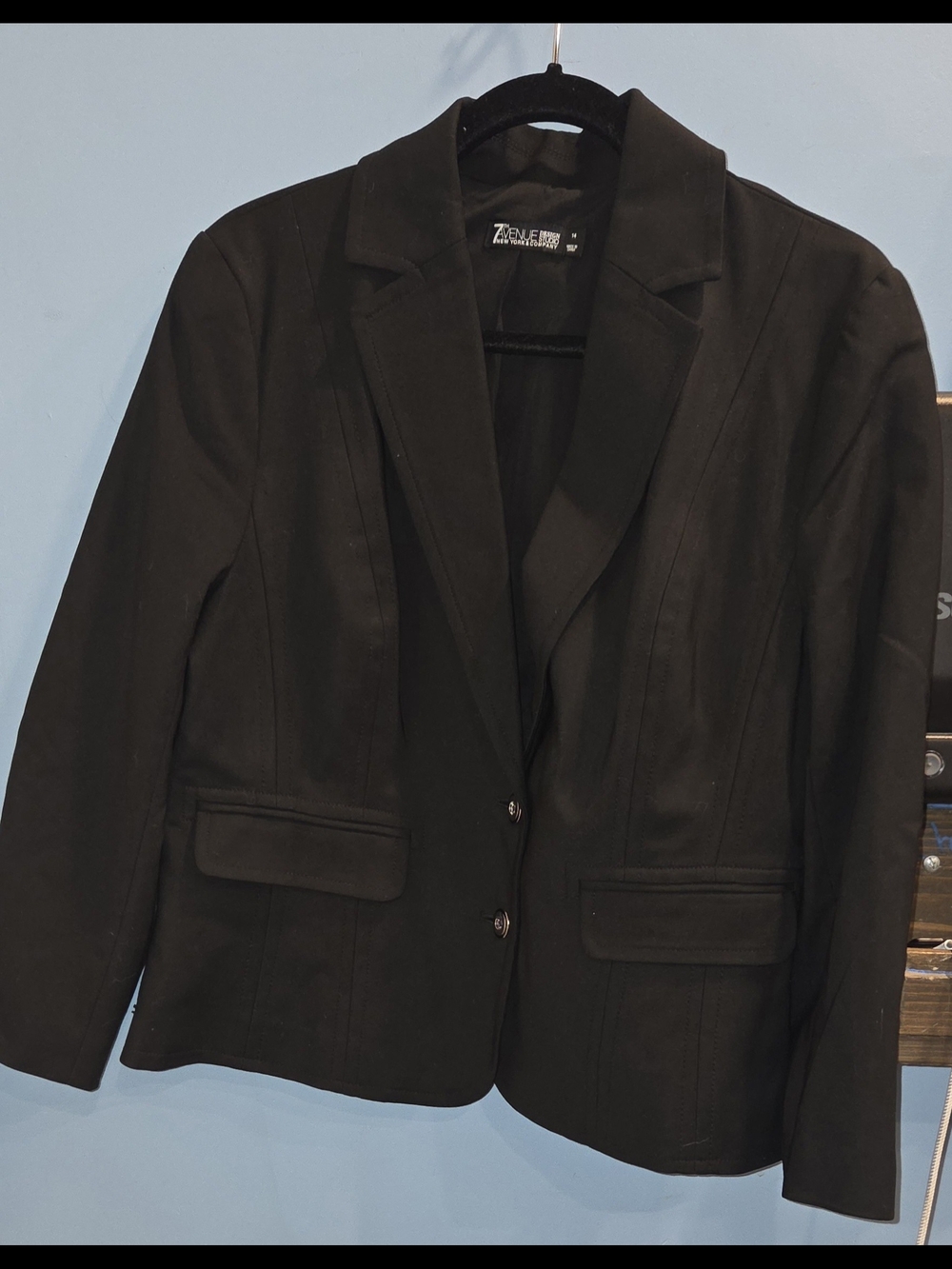 Classic Black Women's Blazer - New York & Company Sz 14